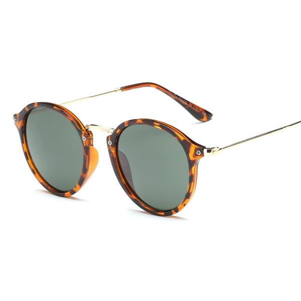 Round Retro Sunglasses（Need to choose tinted color, otherwise the lenses are transparent）