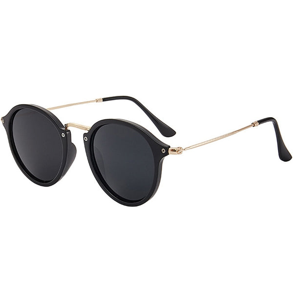 Round Retro Sunglasses（Need to choose tinted color, otherwise the lenses are transparent）