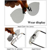 LongKeeper Polarized Clip on Sunglasses Men Women Sports Eyewear Driving Clip-on Night Vision Lens Photochromic Eyeglasses UV400