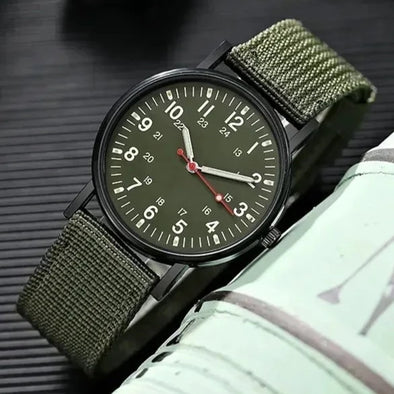 JOLLYNOVA Luminous Men Sport Shock Resistant Wristwatches Military Watch Simple Nylon Band Male Army Wrist Watch