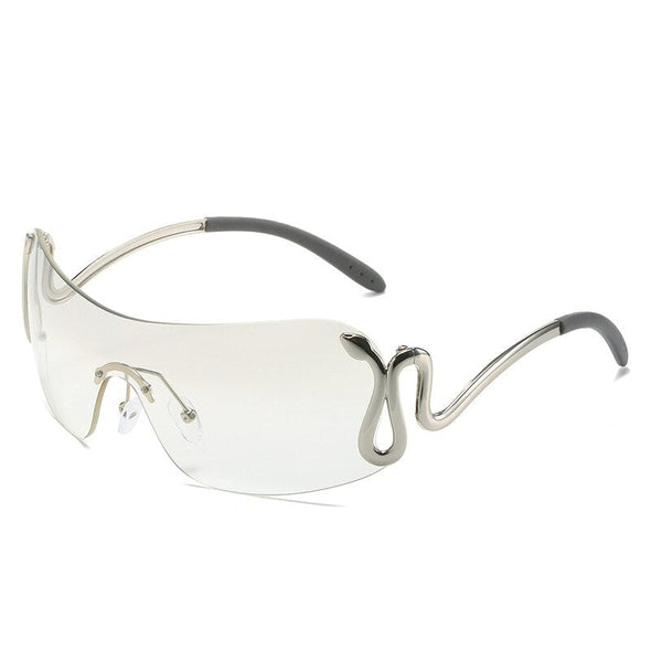 Luxury Brand Punk Sunglasses 2000'S NEW Women One Piece Designer Sun Glasses UV400 Unisex Shades Eyewear Fashion Y2k Eyeglasses
