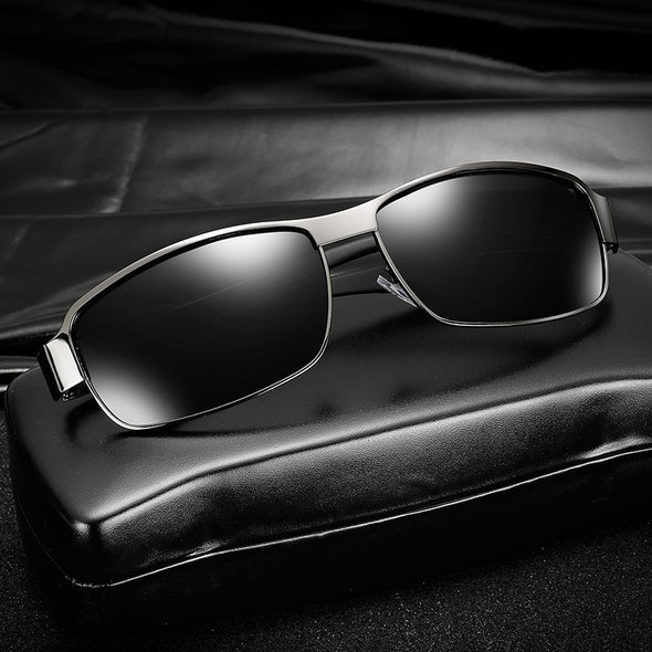 Luxury Men's Polarized Sunglasses Men Driving Fishing Designer Sun Glasses For Man Metal Vintage Goggles Shades Anti-glare UV400