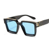 Luxury Square Man Sunglasses Glamour Fashion Brand Sun Glasses For Woman Classic Vintage Black Designer Gradient Shades