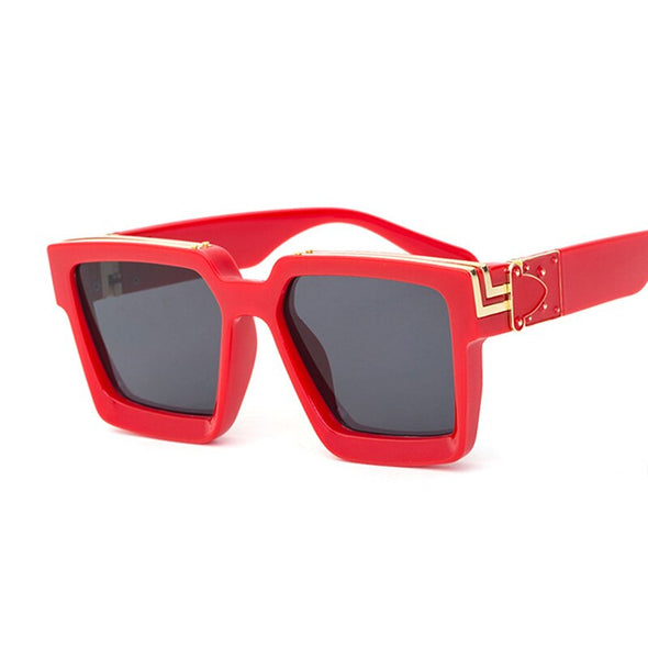 Luxury Square Man Sunglasses Glamour Fashion Brand Sun Glasses For Woman Classic Vintage Black Designer Gradient Shades