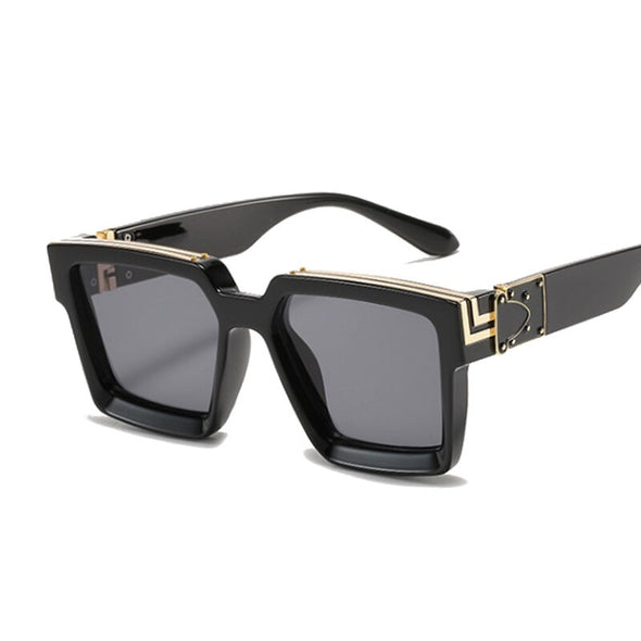 Luxury Square Man Sunglasses Glamour Fashion Brand Sun Glasses For Woman Classic Vintage Black Designer Gradient Shades