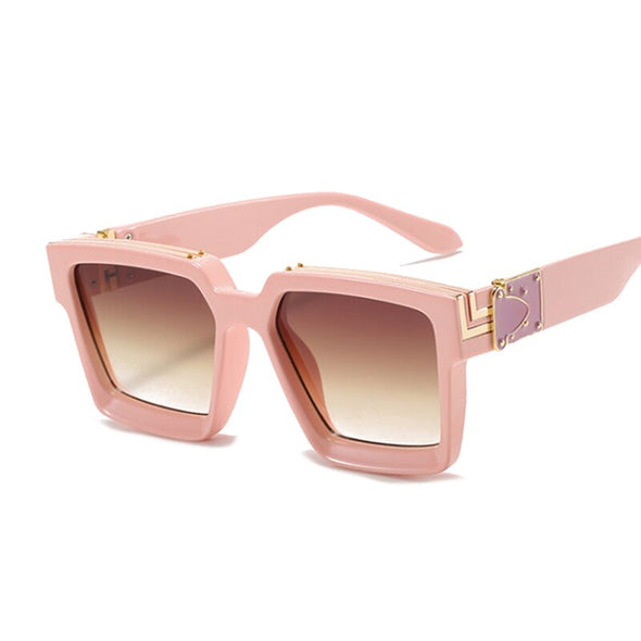 Luxury Square Man Sunglasses Glamour Fashion Brand Sun Glasses For Woman Classic Vintage Black Designer Gradient Shades