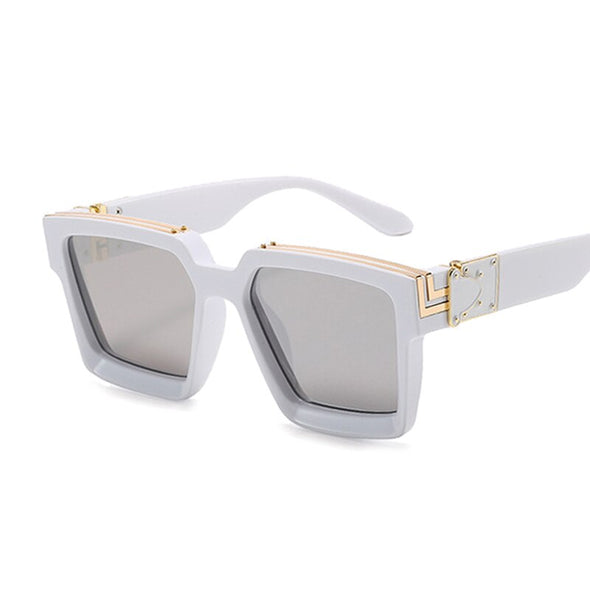 Luxury Square Man Sunglasses Glamour Fashion Brand Sun Glasses For Woman Classic Vintage Black Designer Gradient Shades