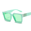 Luxury Square Man Sunglasses Glamour Fashion Brand Sun Glasses For Woman Classic Vintage Black Designer Gradient Shades