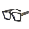 Luxury Square Man Sunglasses Glamour Fashion Brand Sun Glasses For Woman Classic Vintage Black Designer Gradient Shades