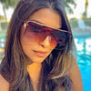 Luxury Square Oversized Sunglasses Woman Gradient Vintage Sun Glasses Female Outdoor Shades Driver Oculos De Sol UV400 Eyewear