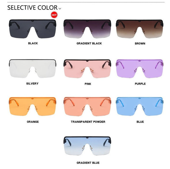 Luxury Square Oversized Sunglasses Woman Gradient Vintage Sun Glasses Female Outdoor Shades Driver Oculos De Sol UV400 Eyewear