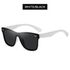 Luxury Square Polarized Sunglasses Men Women Fashion One-piece Sun Glasses Unisex Vintage Mirror Blue Driving Eyewear UV400