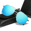 Men's Pilot Sunglasses  New Retro High Quality Metal Frame Night Vision Driving Glasses Polarized Fishing Glasses