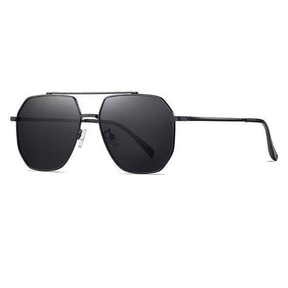 Men's Pilot Sunglasses  New Retro High Quality Metal Frame Night Vision Driving Glasses Polarized Fishing Glasses