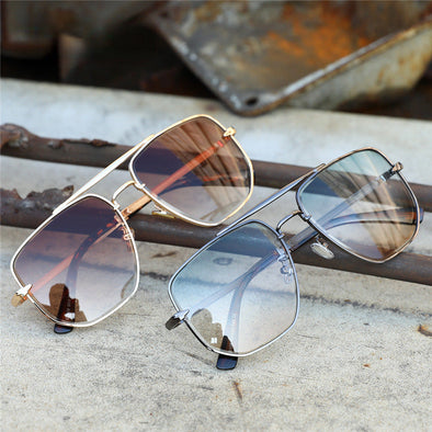 Men's Pilot Sunglasses High Quality Metal Driving Sunglasses New Fashion Men's Trend Oversized Sunglasses Shade UV400 Glasses