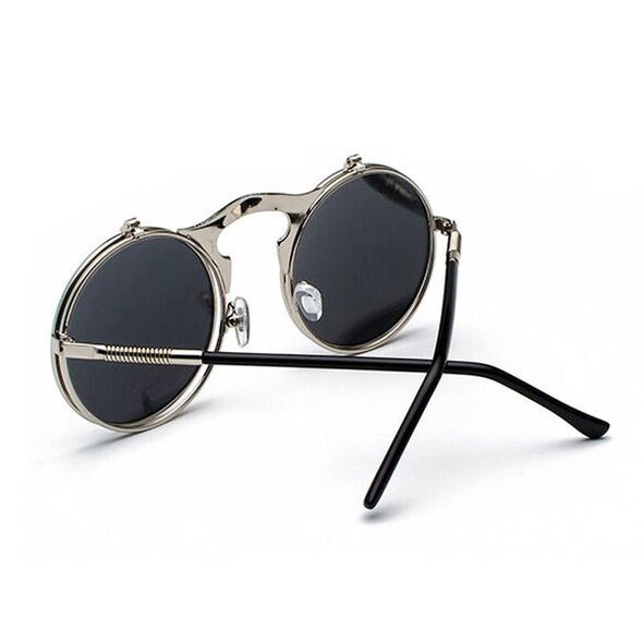 Metal Steampunk Sunglasses Men Women Fashion Round Glasses Brand Designer Retro Frame Vintage Sun Glasses Male High Quality