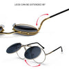 Metal Steampunk Sunglasses Men Women Fashion Round Glasses Brand Designer Retro Frame Vintage Sun Glasses Male High Quality