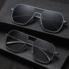 Men's Polygonal Double Beam Polarized Sunglasses Aluminum Magnesium Frame Day and Night Color Changing