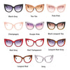 New Fashion Oversized Women Glasses Retro Cat Eye Frame Sunglasses Ins Popular Red Eyeglasses Trending Shades UV400 Wholesale