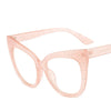 New Fashion Oversized Women Glasses Retro Cat Eye Frame Sunglasses Ins Popular Red Eyeglasses Trending Shades UV400 Wholesale