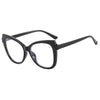 New Fashion Retro Cat Eye Anti Blue Light Glasses For Women Vintage Computer Eyeglasses Oversized Frame Double Blocking Eyewear