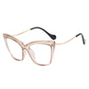 New Fashion Retro Designer Anti Blue Light Women Glasses Metal Cat Eye Frame Brand Quality Trend Clear Reding Computer Eyeglasse