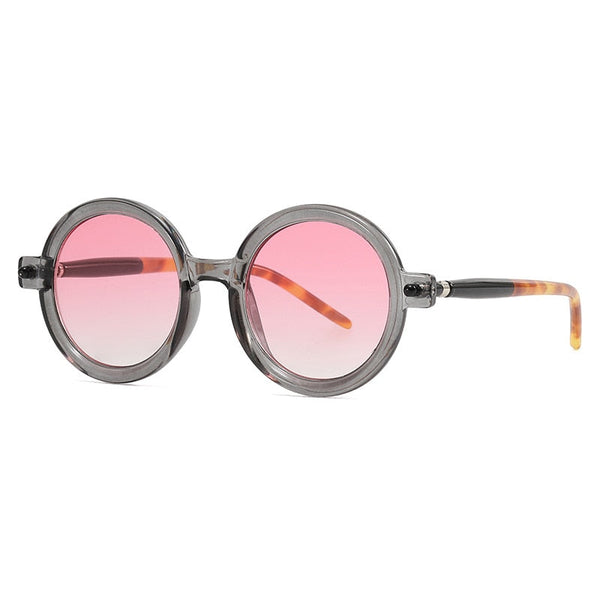 Fashion Retro Oversized Round Sunglasses For Women Men Brand Quality Seven Frame Vintage Designer Sun Glasses Trending Shade