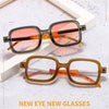 New?Fashion Retro Square Sunglasses For Women Men Luxury Brand Clear Anti Blue Light Glasses Frame Famale Rectangle Shades UV400