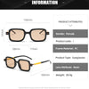 New Fashion Square Sunglasses For Women Men Vintage Brand Designer Punk Sun Glasses Clear Lens Mirror Eyeglasses UV400