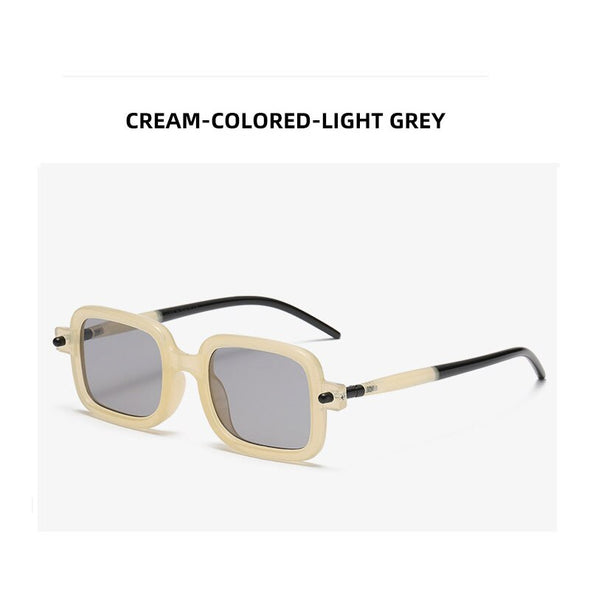 New Fashion Square Sunglasses For Women Men Vintage Brand Designer Punk Sun Glasses Clear Lens Mirror Eyeglasses UV400