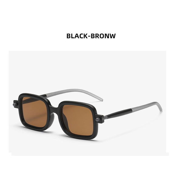 New Fashion Square Sunglasses For Women Men Vintage Brand Designer Punk Sun Glasses Clear Lens Mirror Eyeglasses UV400