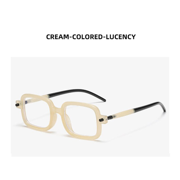 New Fashion Square Sunglasses For Women Men Vintage Brand Designer Punk Sun Glasses Clear Lens Mirror Eyeglasses UV400