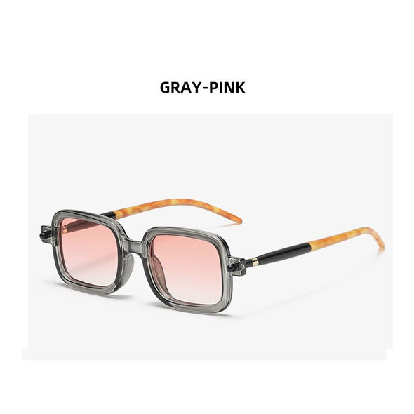 New Fashion Square Sunglasses For Women Men Vintage Brand Designer Punk Sun Glasses Clear Lens Mirror Eyeglasses UV400