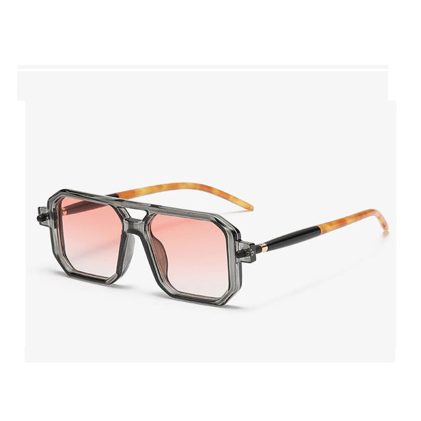 New Fashion Square Sunglasses For Women Men Vintage Brand Designer Punk Sun Glasses Clear Lens Mirror Eyeglasses UV400