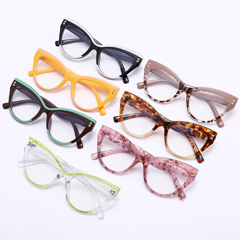 Brand Design Cat Eye Square Ladies Sunglasses Decorative Fashion Women –  Jollynova