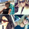 New Gradient Points Cat Eye Tom High Fashion Woman Sunglasses
