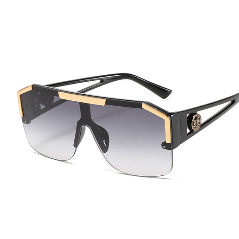 New Luxury Oversized Man Sunglasses Brand Designer Sun Glasses For