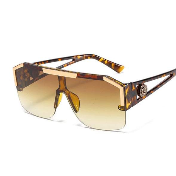New Luxury Oversized Man Sunglasses Brand Designer Sun Glasses For Woman Fashion Gradient Square Shades