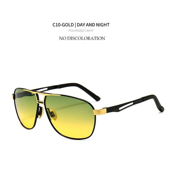 New Night Vision Polarized Rays Men Sunglasses Classic Color Changing Day and Night Driving Fishing Glasses Sun Glasses UV400