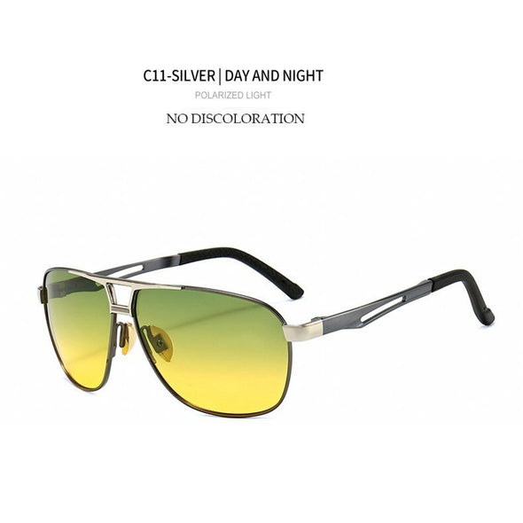 New Night Vision Polarized Rays Men Sunglasses Classic Color Changing Day and Night Driving Fishing Glasses Sun Glasses UV400