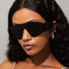 New One-Piece Big Frame Sunglasses Fashion Catwalk Women Goggles Frameless Oversized Driving Sunglasses Uv400