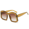 New Oversize Square Sunglasses Women Fashion Vintage Big Frame Shades Men Sun Glasses Eyewear