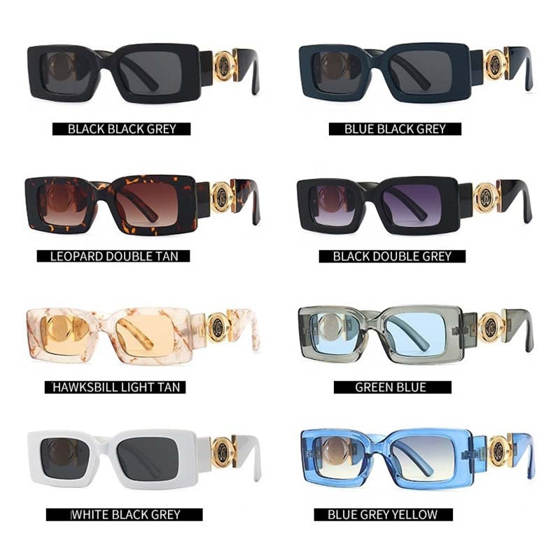 Fashion Classic Rimless Rectangle Sunglasses for Women/Men