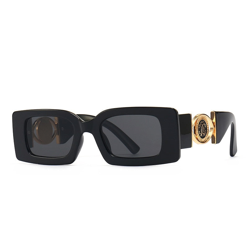 New Rectangle Sunglasses Women Men 2023 Vintage Fashion