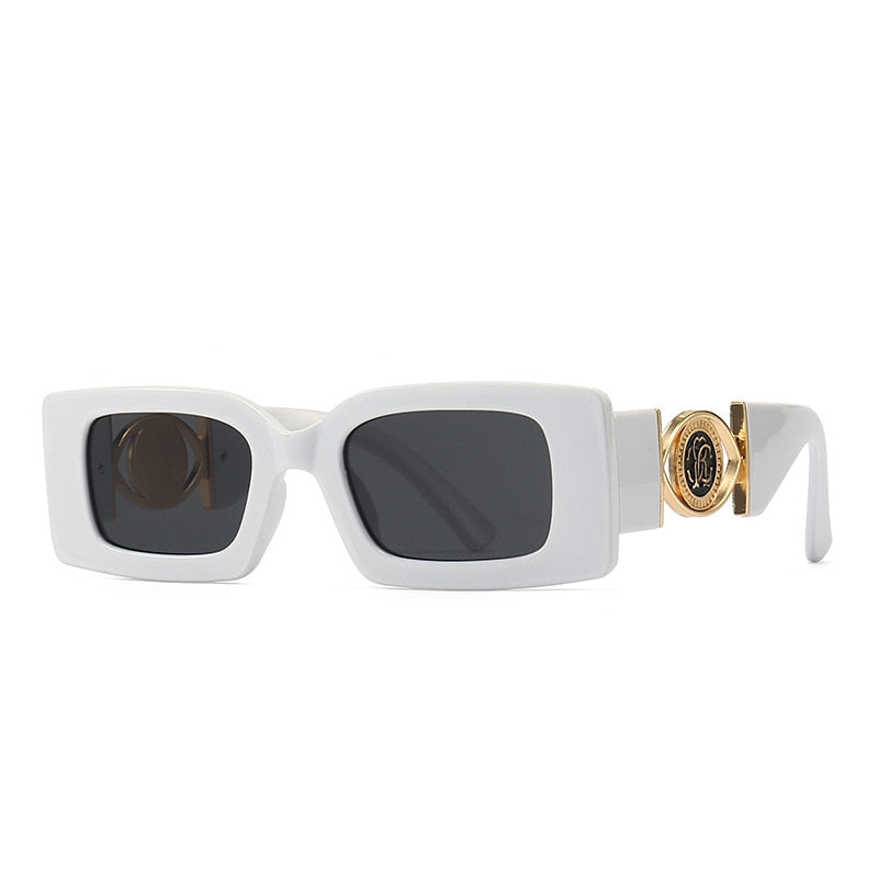 New Rectangle Sunglasses Women Men 2023 Vintage Fashion Square Female –  Jollynova
