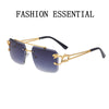 New Retro Rimless Sunglasses For Men Steampunk Sunglasses Women Punk Fashion Glasses Vintage Shades Gafas De Sol Sonnenbrill Sun