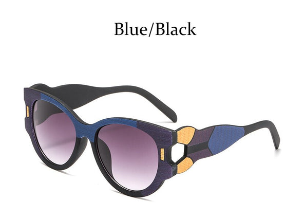 New Trend Individual Character Sunglasses Women Elegant High Quality Big Frame Designer Cat Eye Glasses Female Lady