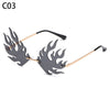 New Unique Rimless Punk Sunglasses Women Fashion Dragon And Phoenix Glasses Men Colorful Party Glasses For Female Shades
