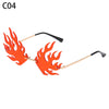 New Unique Rimless Punk Sunglasses Women Fashion Dragon And Phoenix Glasses Men Colorful Party Glasses For Female Shades