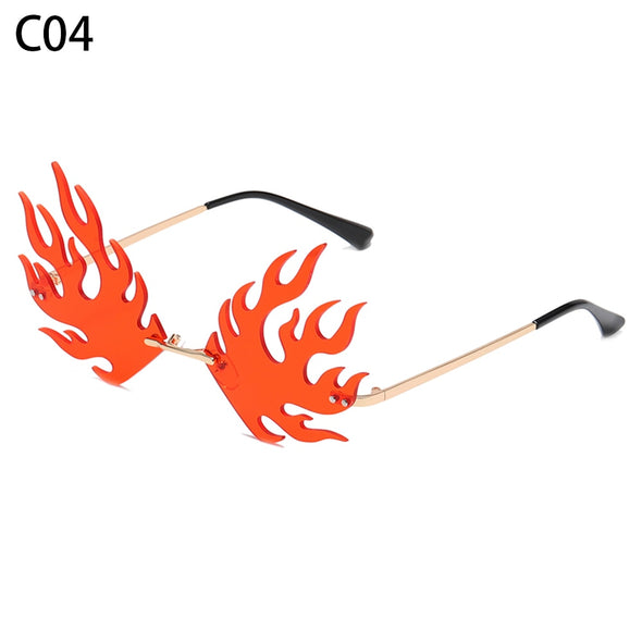 New Unique Rimless Punk Sunglasses Women Fashion Dragon And Phoenix Glasses Men Colorful Party Glasses For Female Shades